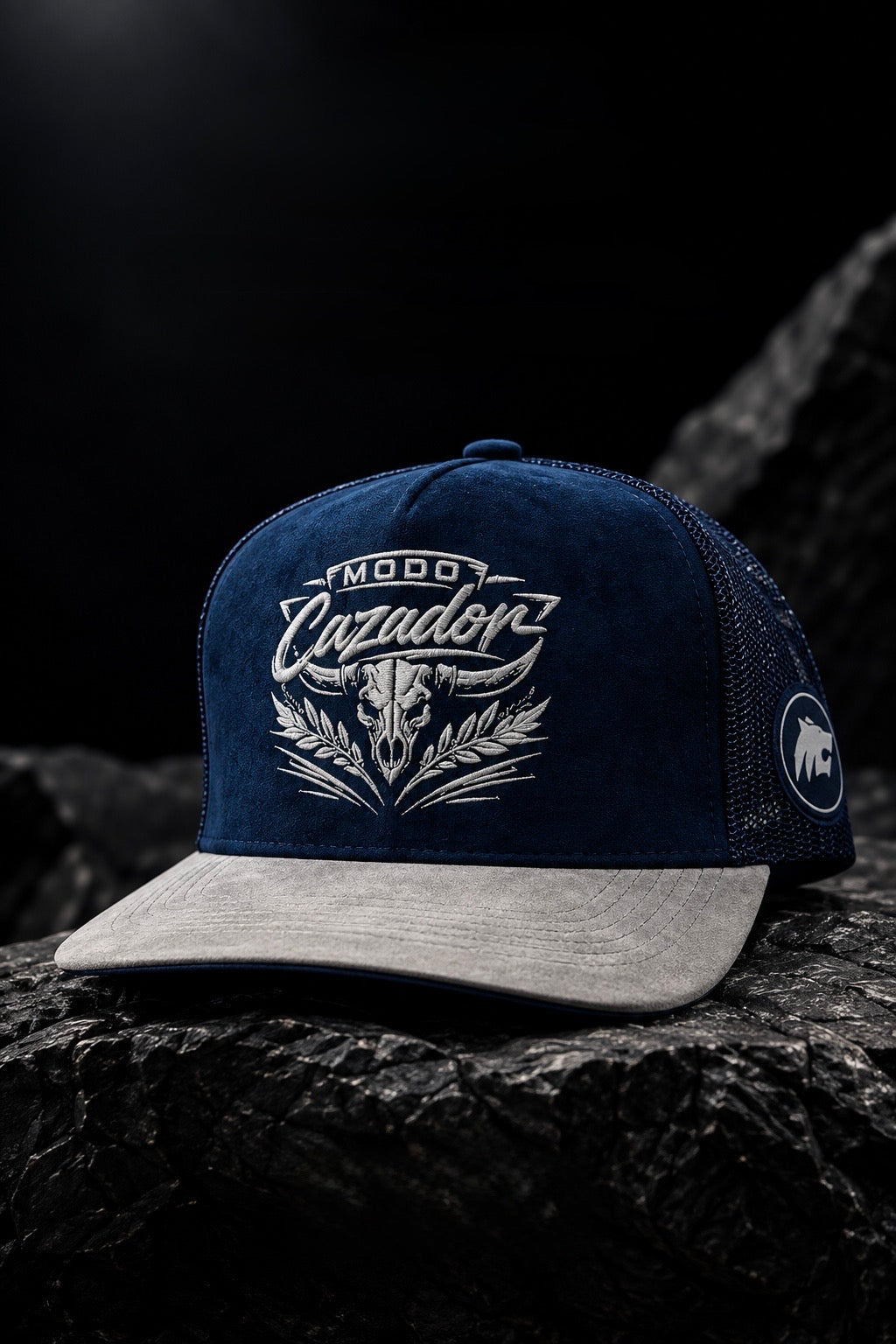 GORRA ¨CACERÍA¨ AZUL-GRIS