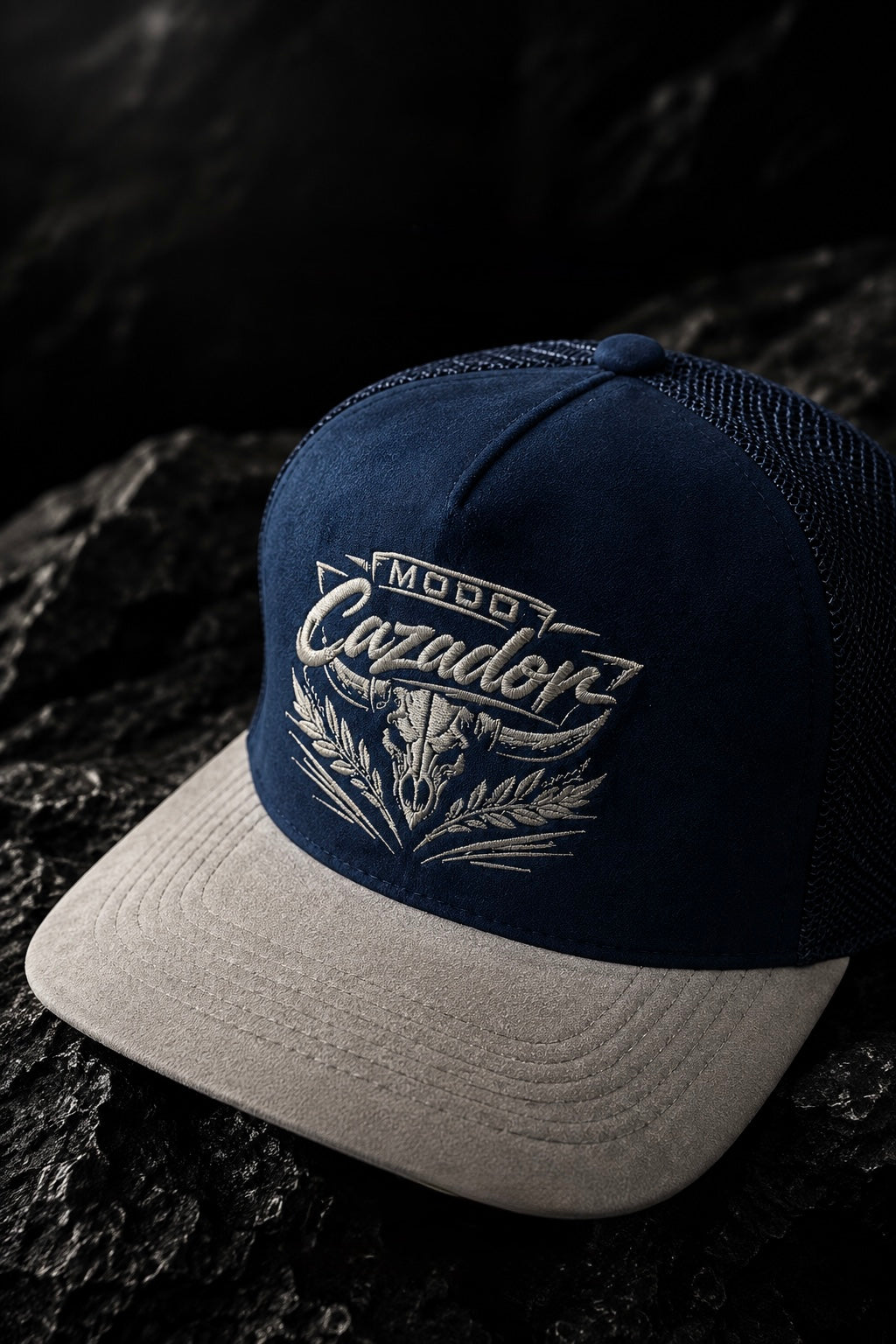 GORRA ¨CACERÍA¨ AZUL-GRIS