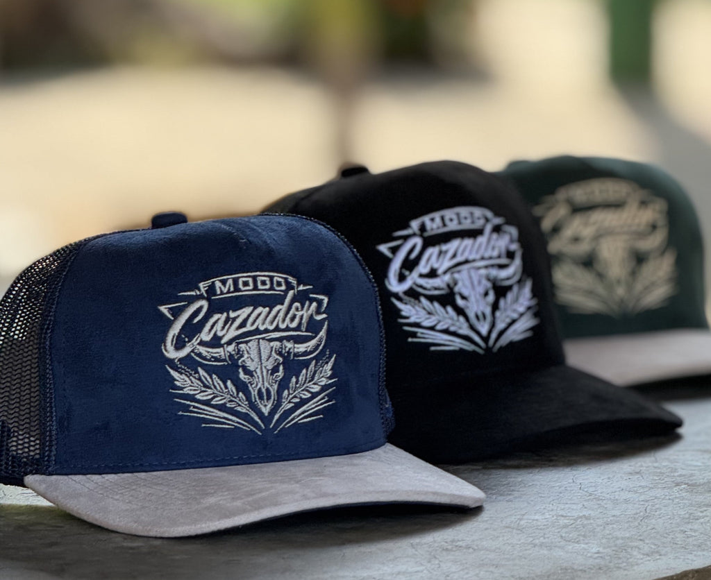 GORRA ¨CACERÍA¨ AZUL-GRIS